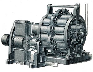 Fig. A. Brasseur d'air industriel équivalent à deux piqués de la tarentule.