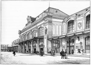 Fig. 1. Gare parisienne de la Compagnie Paris-Orléans.